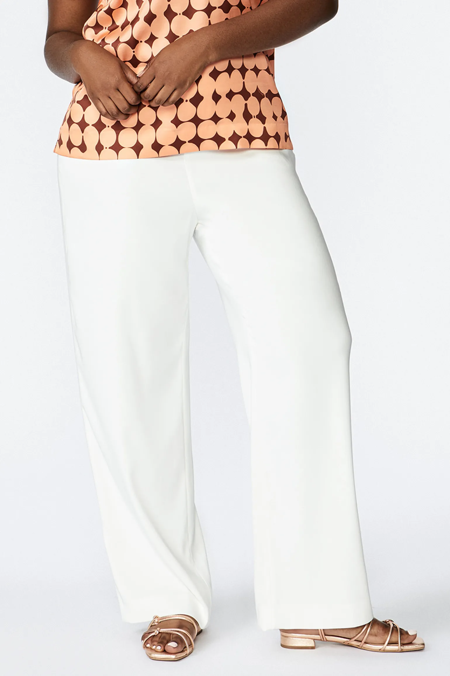 Witte losse broek