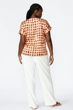 Witte losse broek