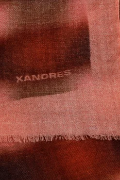 Wollen sjaal met blurred print