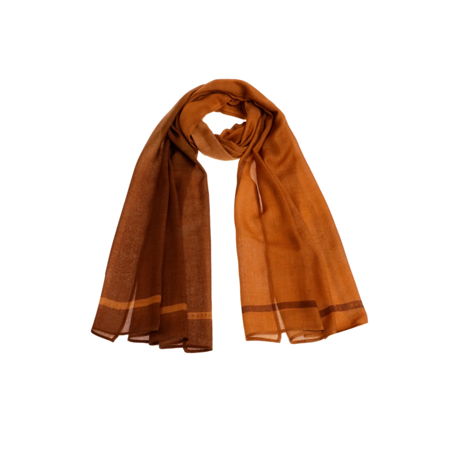 Wollen sjaal met gradient