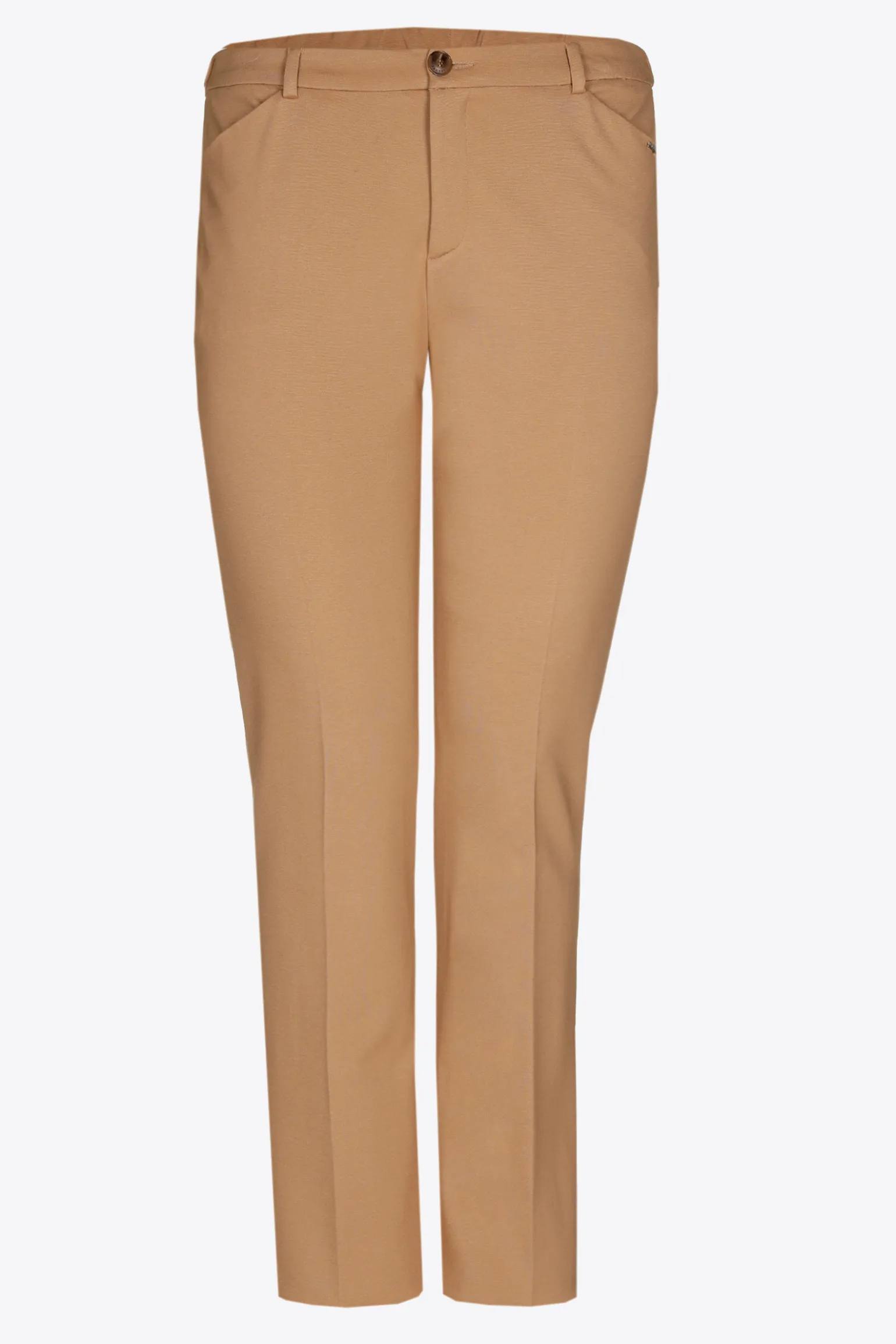 Zachte broek met rechte pijpen