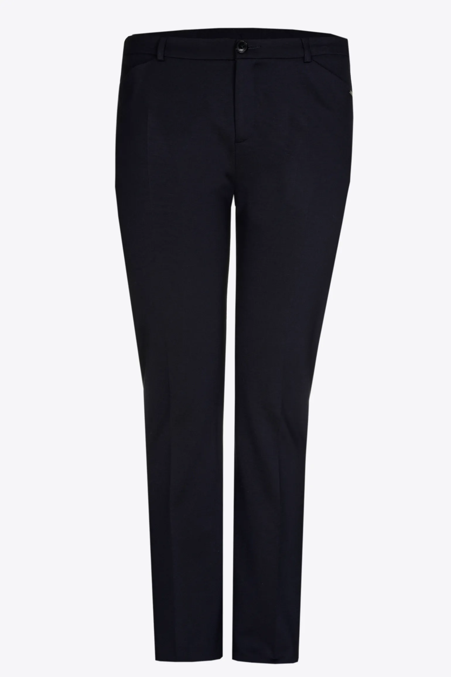 Zachte broek met rechte pijpen