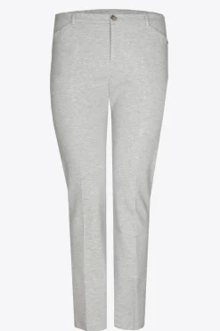Zachte broek met rechte pijpen