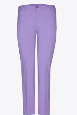Zachte broek met rechte pijpen