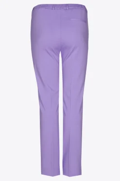 Zachte broek met rechte pijpen