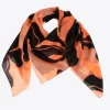 Zijden sjaal met bloemenprint