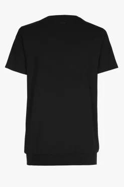 Zwart T-shirt met V-hals