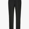 Zwarte chino broek met omslag
