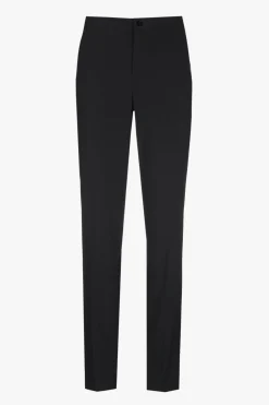 Zwarte kreukvrije chino