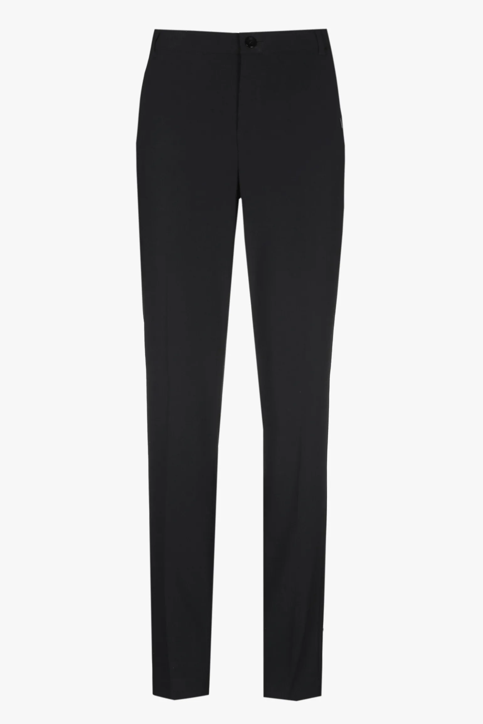 Zwarte kreukvrije chino
