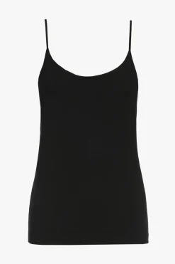 Zwarte top met spaghettibandjes