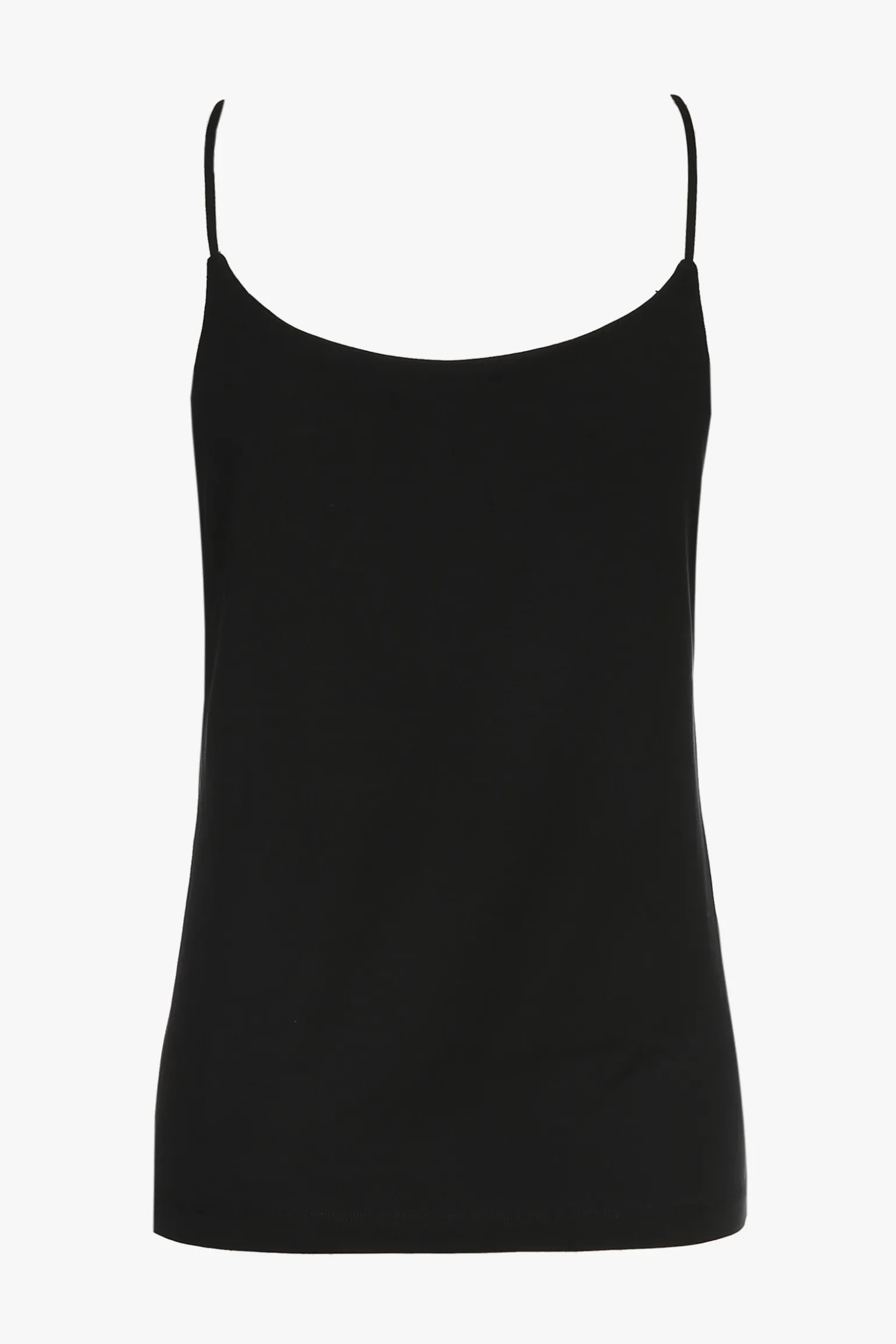 Zwarte top met spaghettibandjes